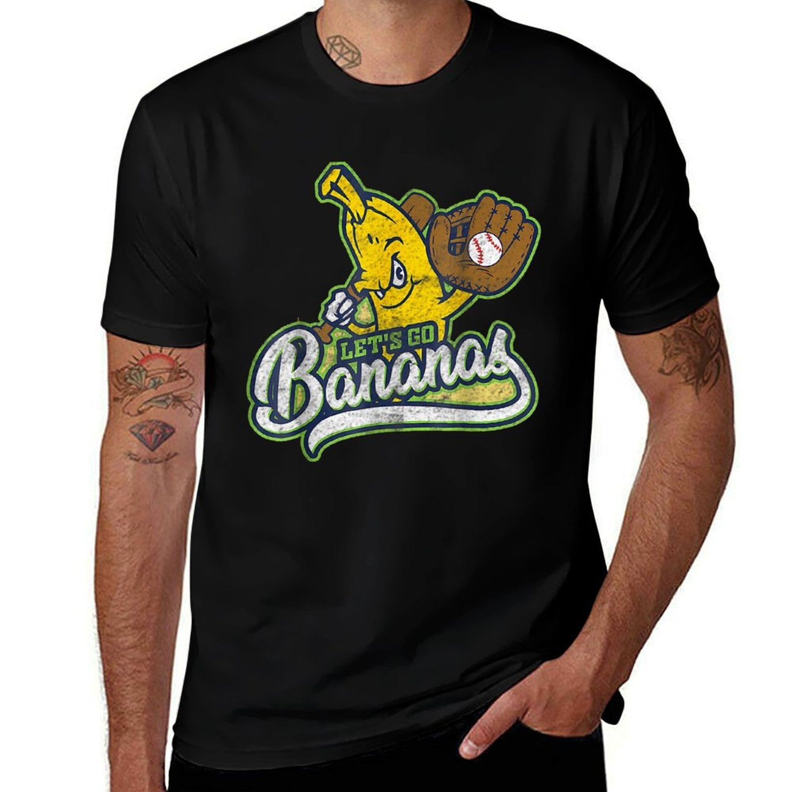 Funny Banana Baseball Retro  Soft T-Shirt